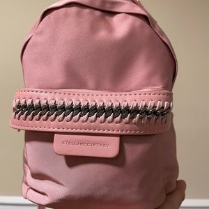 Stella McCartney Falabella Go Convertible 2way pink nylon Mini Backpack/Purse